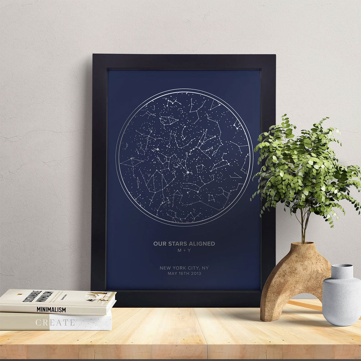 Custom Star Map By Date And Time - Foil Print