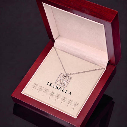 Personalised Monogram Necklace - Custom Name Initial Jewellery Gift for Her