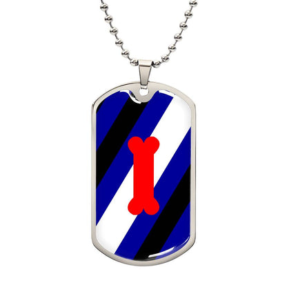 Puppy Play Pride Flag Necklace With Optional Engraving