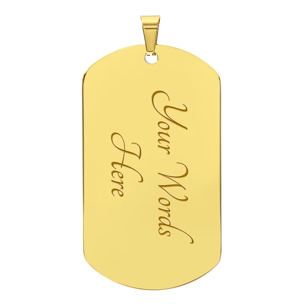 Puppy Play Pride Flag Necklace With Optional Engraving