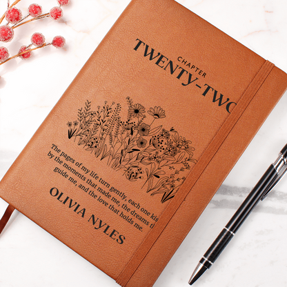 Personalized 22nd Birthday Journal with Name – Custom Gift for 22nd Birthday