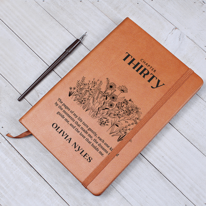 Personalized 30th Birthday Journal with Name – Custom Gift for 30th Birthday