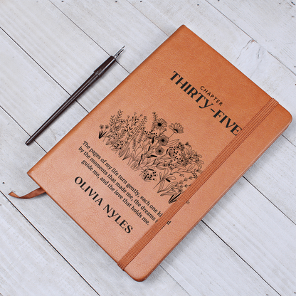 Personalized 35th Birthday Journal with Name – Custom Gift for 35th Birthday