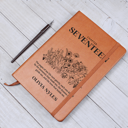 Personalized 17th Birthday Journal with Name – Custom Gift for 17th Birthday