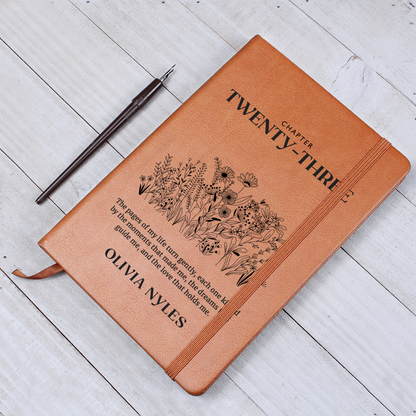 Personalized 23rd Birthday Journal with Name – Custom Gift for 23rd Birthday