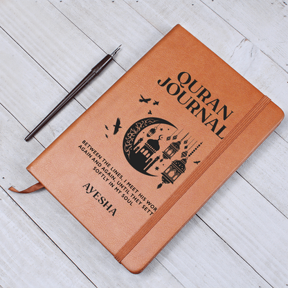 Quran Journal – Islamic Reflection Notebook – Muslim Gift for Women & Men – Prayer & Tafsir Study Journal