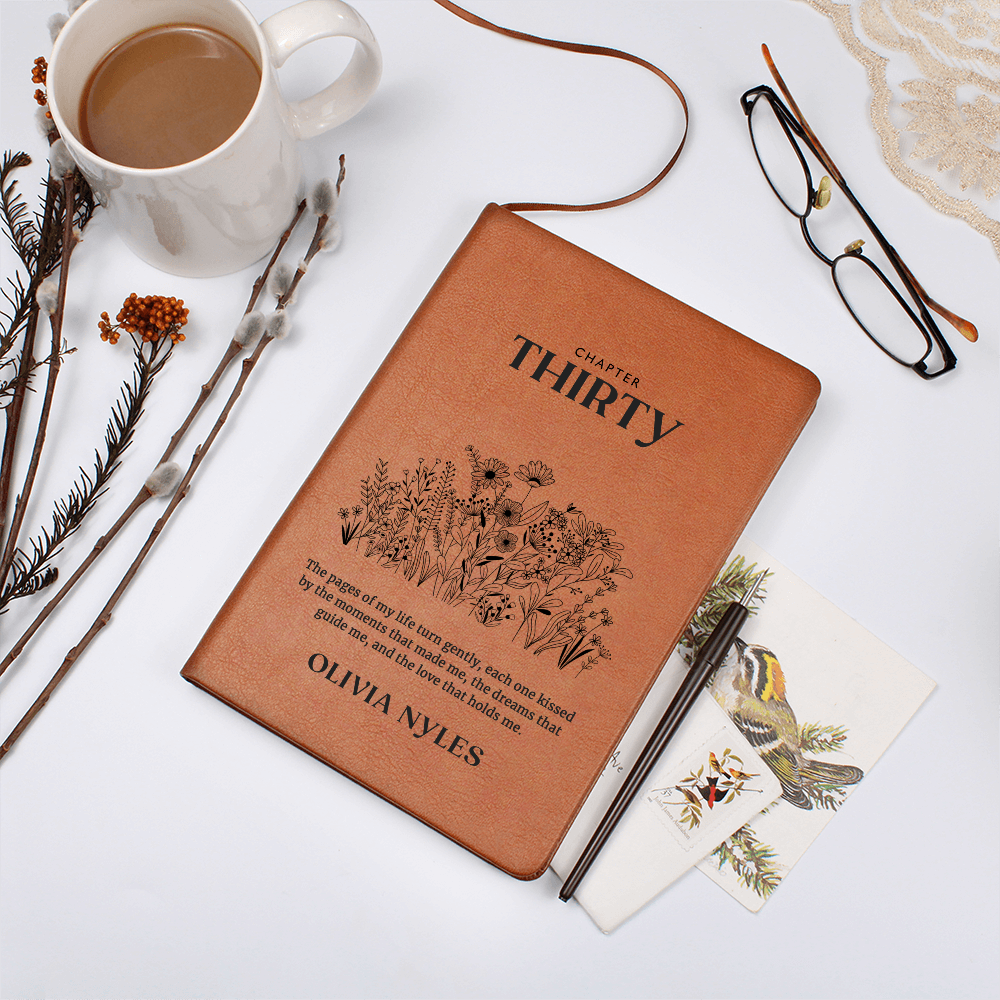 Personalized 30th Birthday Journal with Name – Custom Gift for 30th Birthday