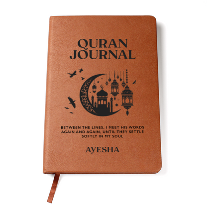 Quran Journal – Islamic Reflection Notebook – Muslim Gift for Women & Men – Prayer & Tafsir Study Journal