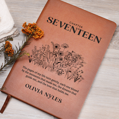 Personalized 17th Birthday Journal with Name – Custom Gift for 17th Birthday