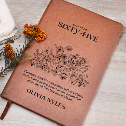 Personalized 65th Birthday Journal with Name – Custom Gift for 65th Birthday