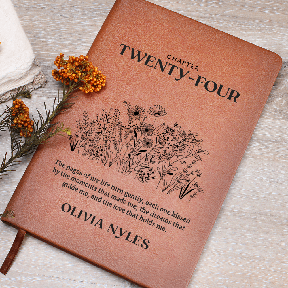 Personalized 24th Birthday Journal with Name – Custom Gift for 24th Birthday