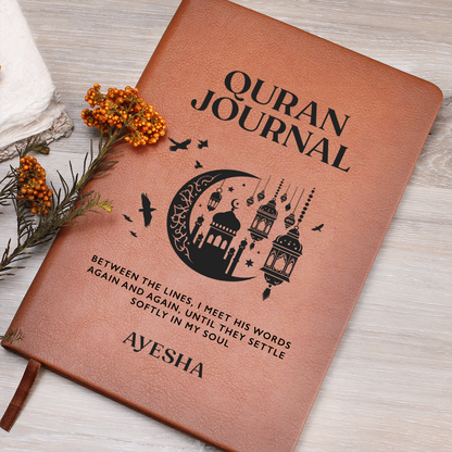Quran Journal – Islamic Reflection Notebook – Muslim Gift for Women & Men – Prayer & Tafsir Study Journal