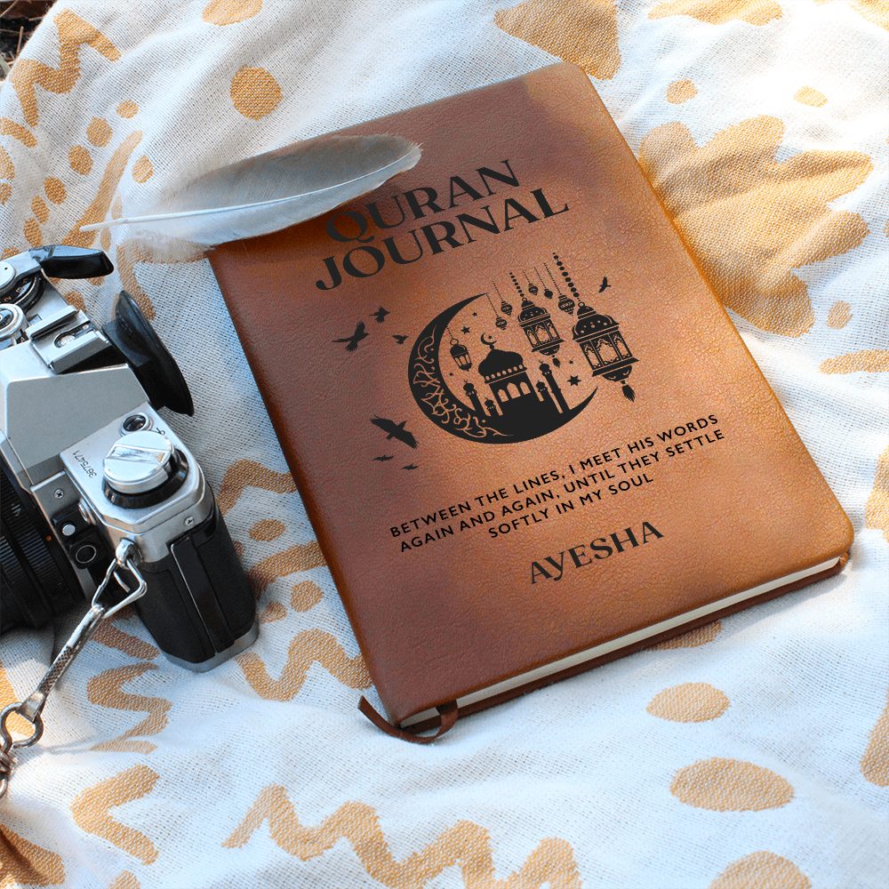 Quran Journal – Islamic Reflection Notebook – Muslim Gift for Women & Men – Prayer & Tafsir Study Journal