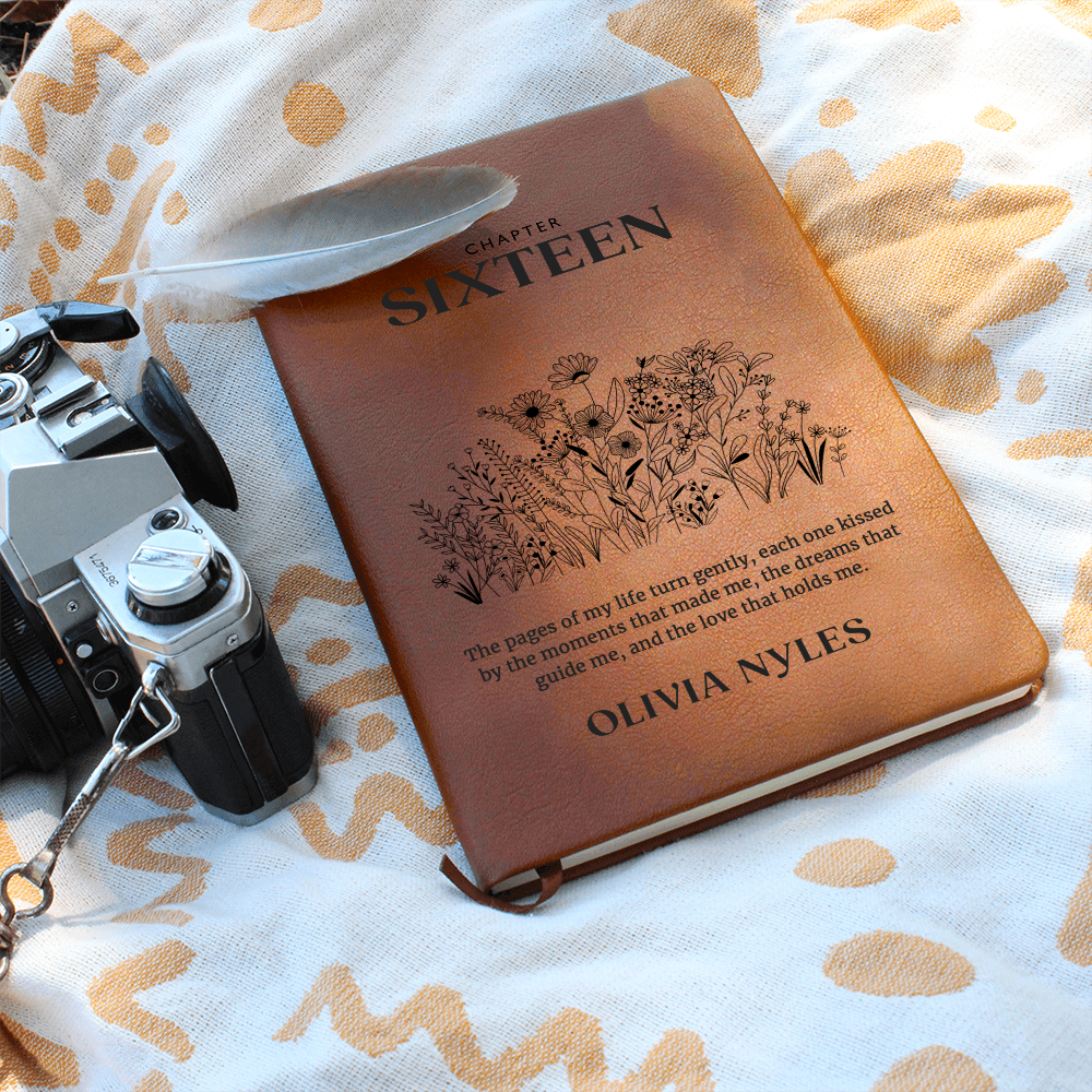 Personalized 16th Birthday Journal with Name – Custom Gift for 16th Birthday