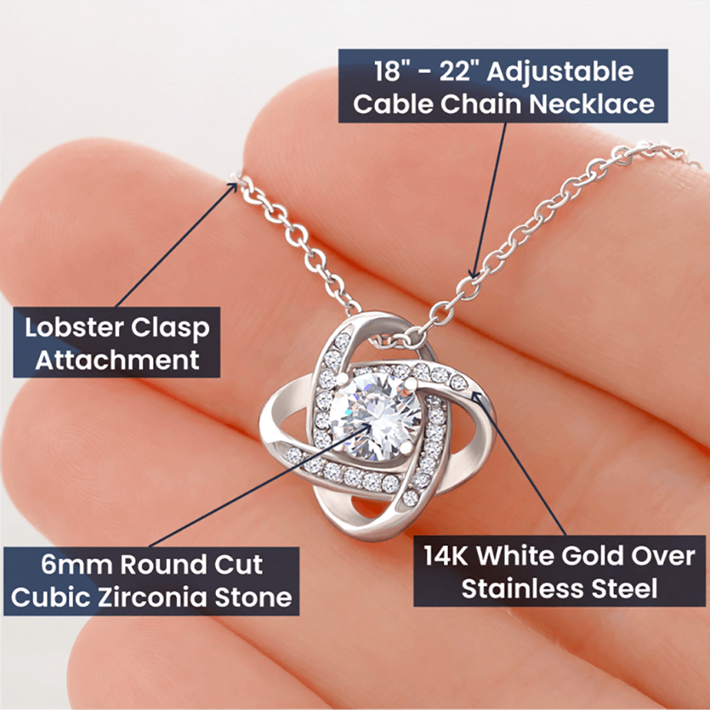 I Love You More Than Anything In This World - Love Knot Necklace For Wife