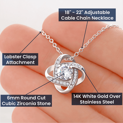 I Love You More Than Anything In This World - Love Knot Necklace For Wife